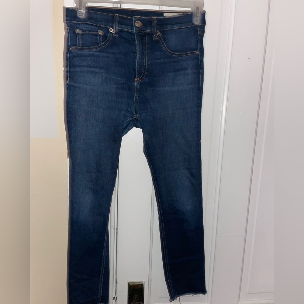 Rag and bone high rise skinny jeans